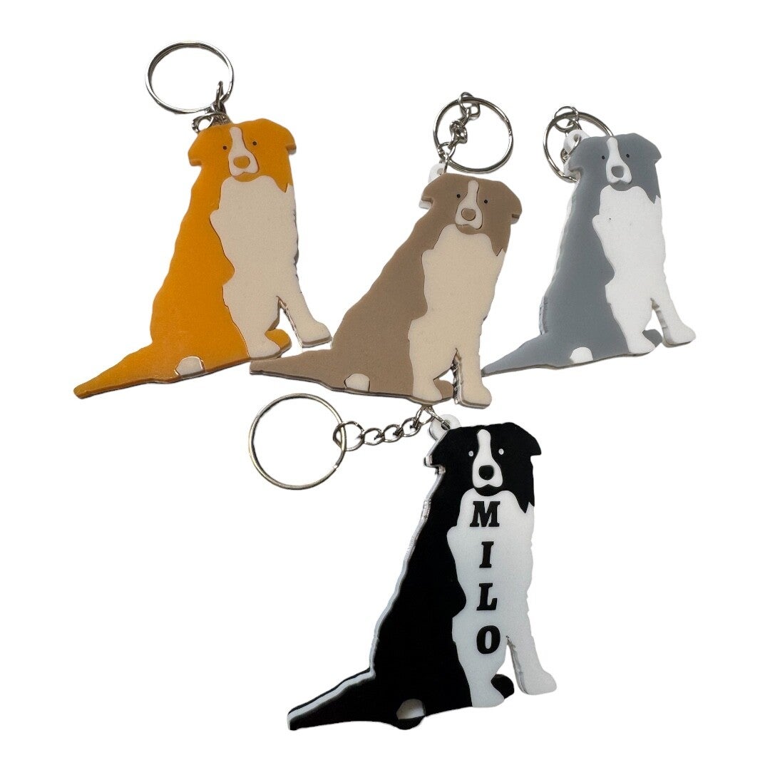 Border Collie Keychains