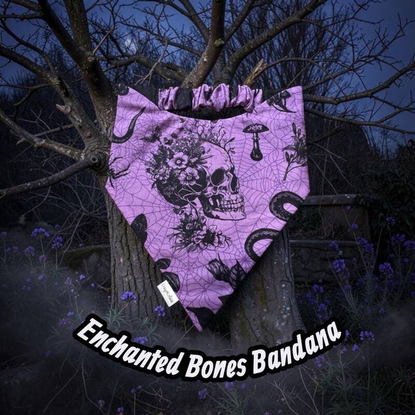 Enchanted Bones Bandana 💀🪻✨
