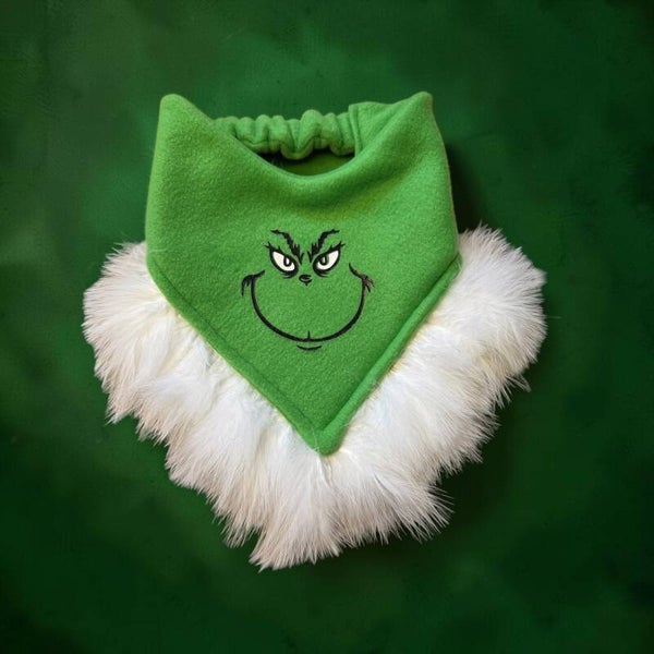Crazy4collies Grinchmas Bandana