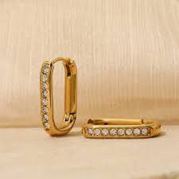 rechthoekige of ovale oorringen