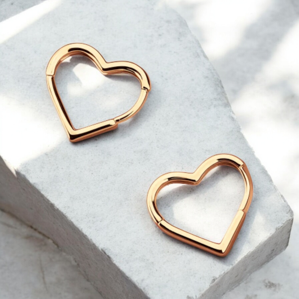 hartvormige oorringen