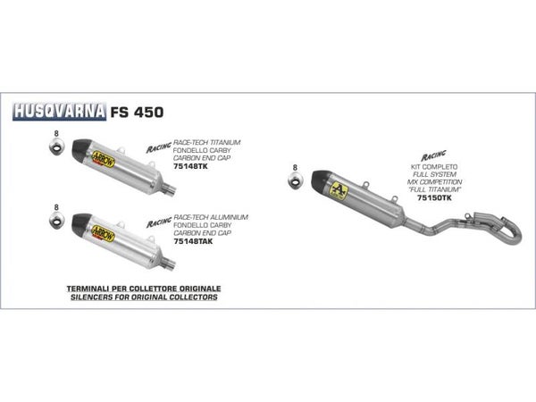 ARROW MX COMPETITION TITANIUM exhaust