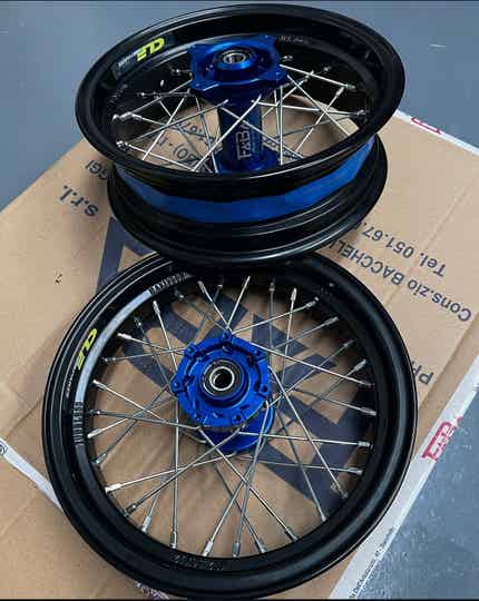 Faba ktm husqvarna 12” 65cc - 85cc Supermoto wheels set