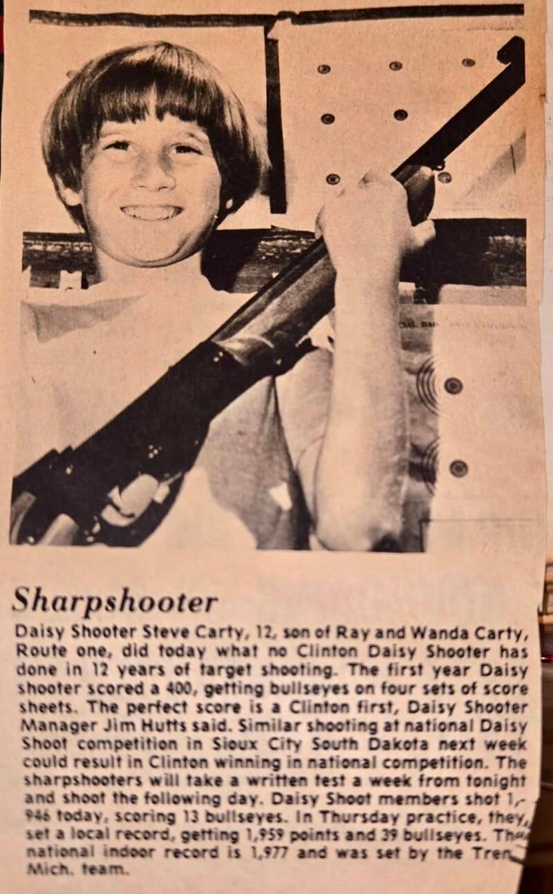 My brother Steve featured in the Newspaper