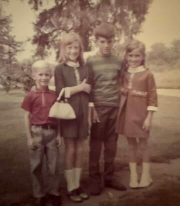 Four young kids dressed up for school Pictures