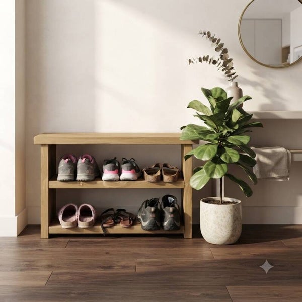 Rustic Handmade Shoe Rack