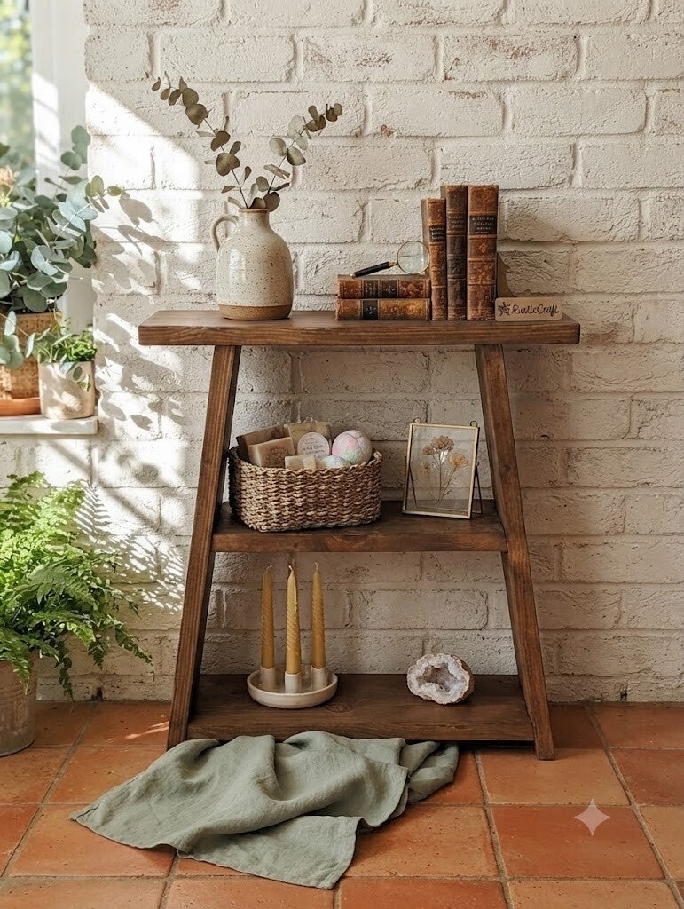 Rustic Handmade Angled Hallway Unit