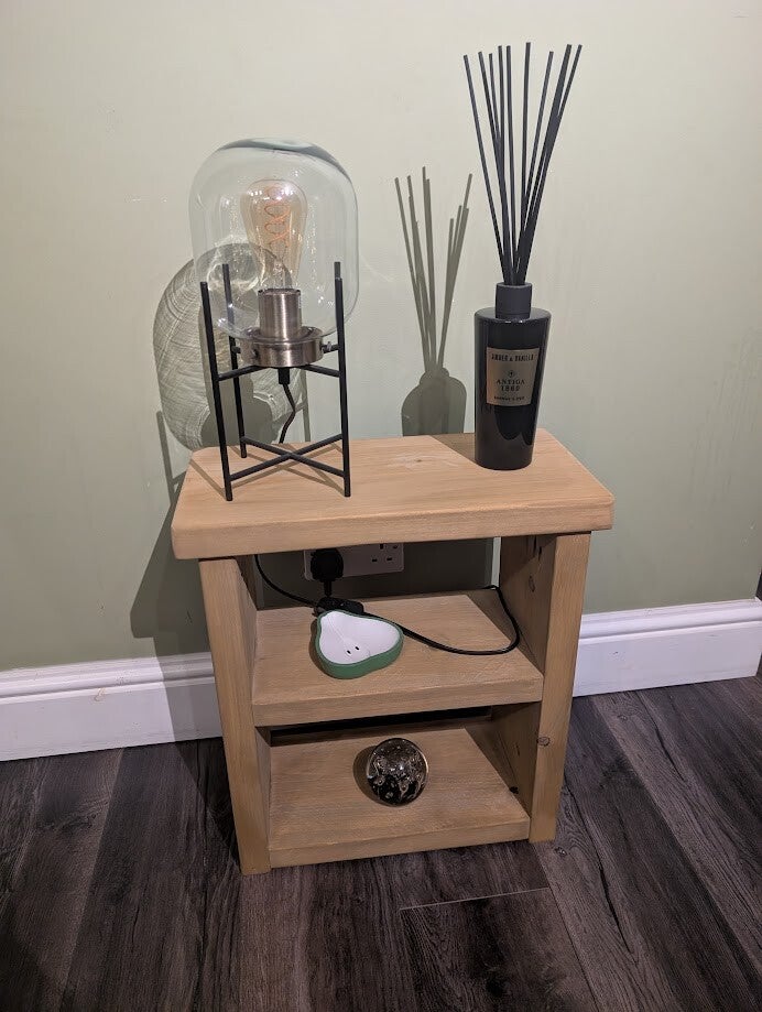 Rustic Handmade Sofa Bedside Table