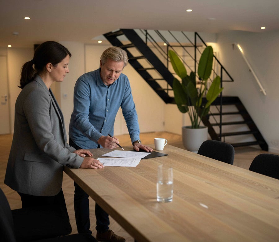 Het team van Digiweerbaar bespreekt samen een beveiligingsplan met een klant