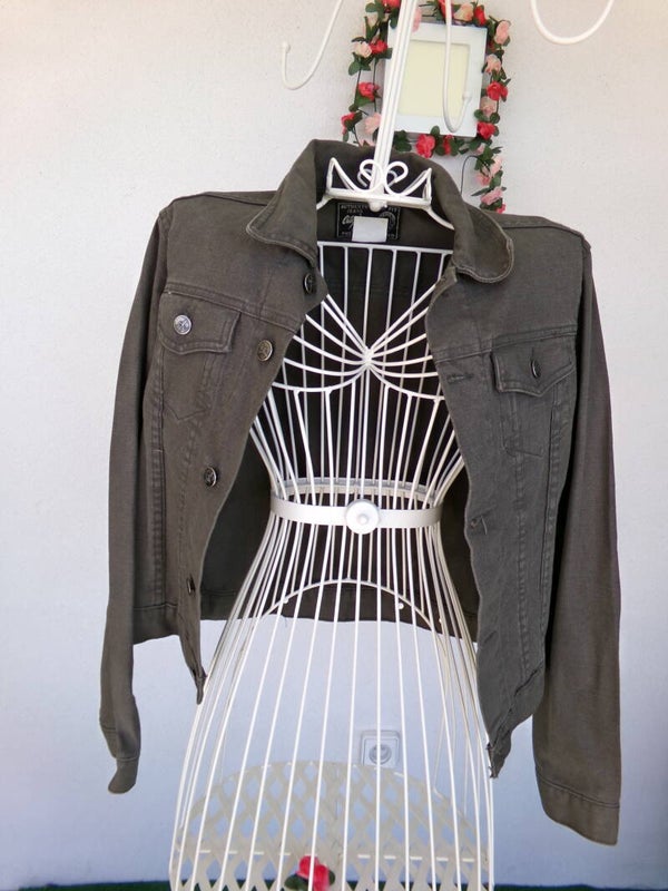 Blouson en coton Vert Kaki TAILLE S CITY JEANS