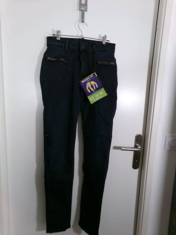 PANTALON MOTO OVERLAP KARA ULTRA BLUE TAILLE 38 FEMME NEUF