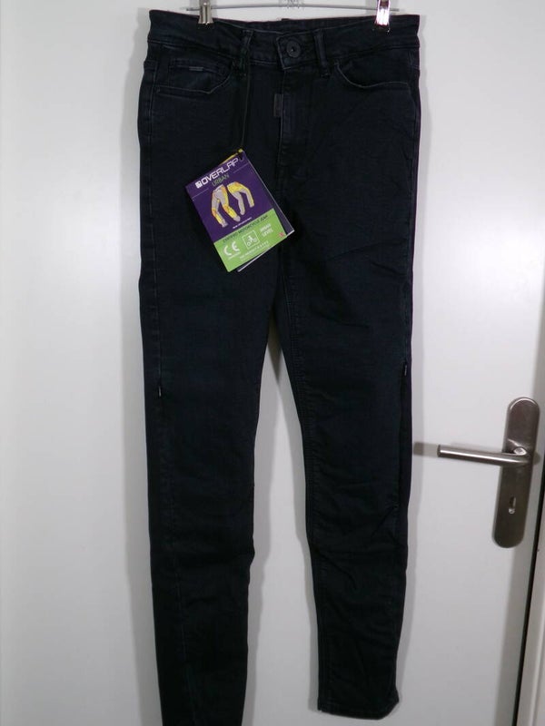 PANTALON MOTO OVERLAP JESSY ULTRA BLUE TAILLE 38 FEMME NEUF
