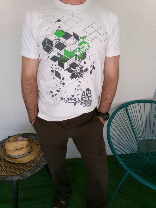 Tee Shirt Blanc avec motif Taille M