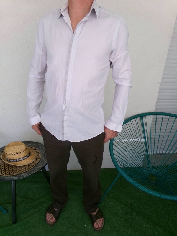 Chemise manches longues chinée BRICE Taille M