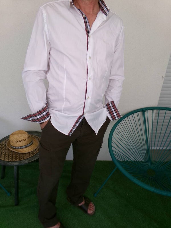 Chemise manches longues blanche BRICE Taille 39/40