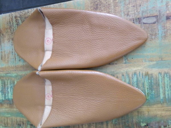 Babouches Marron clair Homme Taille 41 FES ROYAL ARTISANAT NEUF