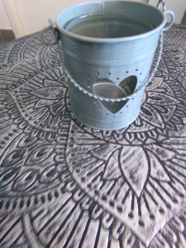 Petit Pot D'Antan VERT gris pour décoration