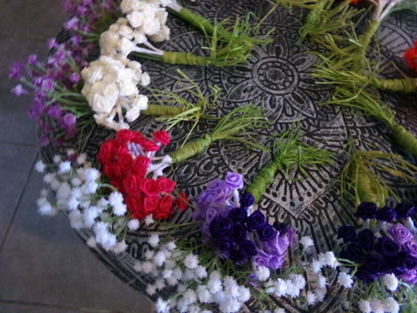 Bouquets de fleurs cérémonie fait main Artisanat