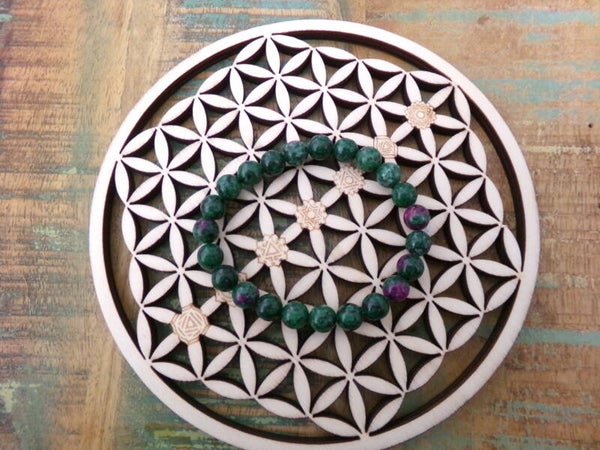 Bracelet ZOÏSITE Energie du Coeur MIXTE