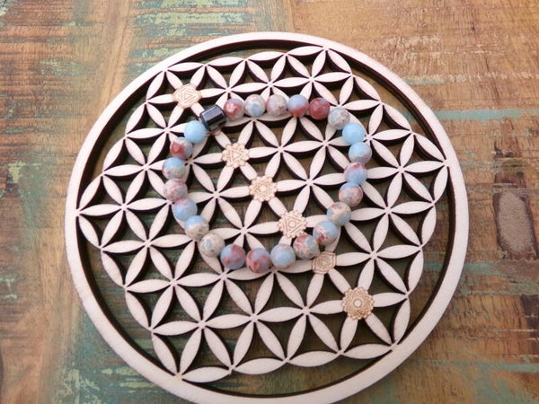Bracelet Jaspe de Soushan Estime de soi, Equilibre MIXTE