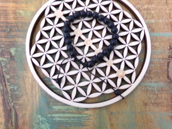 Bracelet Shungite,Vitalité,Guérison MIXTE Réglable