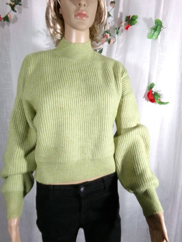 Pull Epais et Doux à souhait ! 2 couleurs Vert Anis-Rose Taille M NEUF avec étiquette TOUT EN STOCK