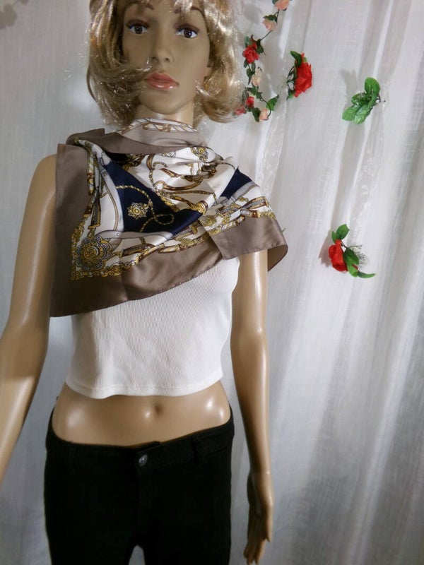 Petit foulard classique Vintage Neuf