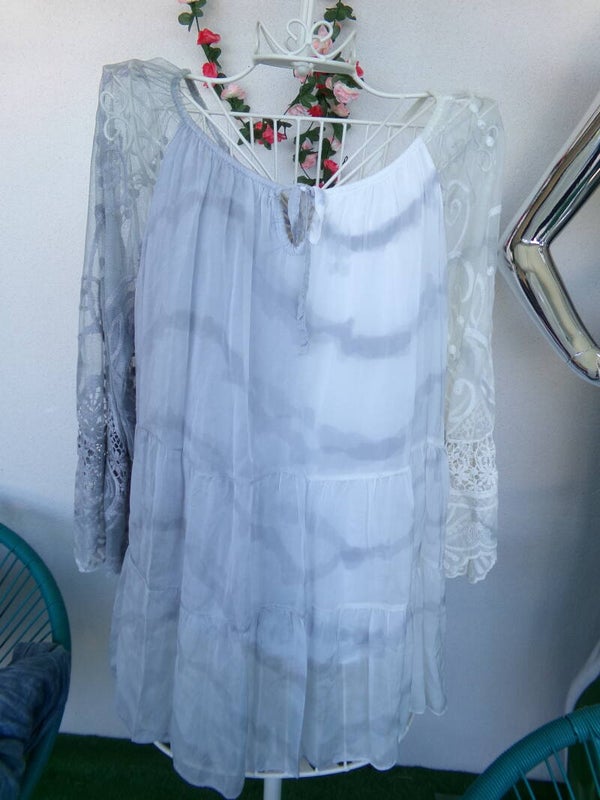 Haut long manches longues Printemps-Eté Taille Unique MADE IN ITALY NEUF avec étiquette