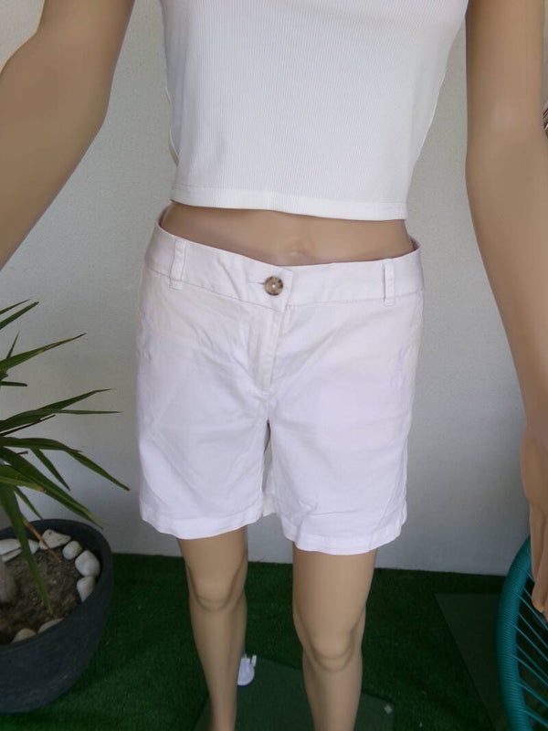 Short Bermuda blanc mi-long Femme Taille M