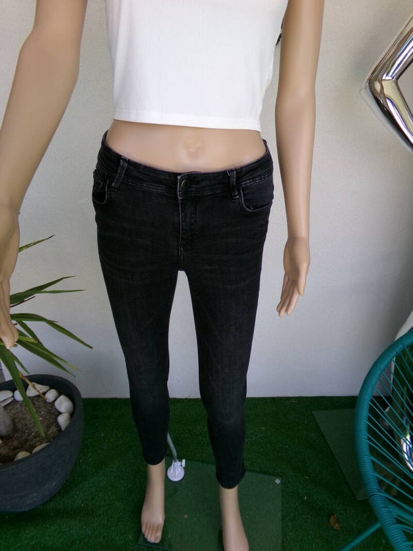 JEAN extensible DENIM Noir STRADIVARIUS TAILLE 36