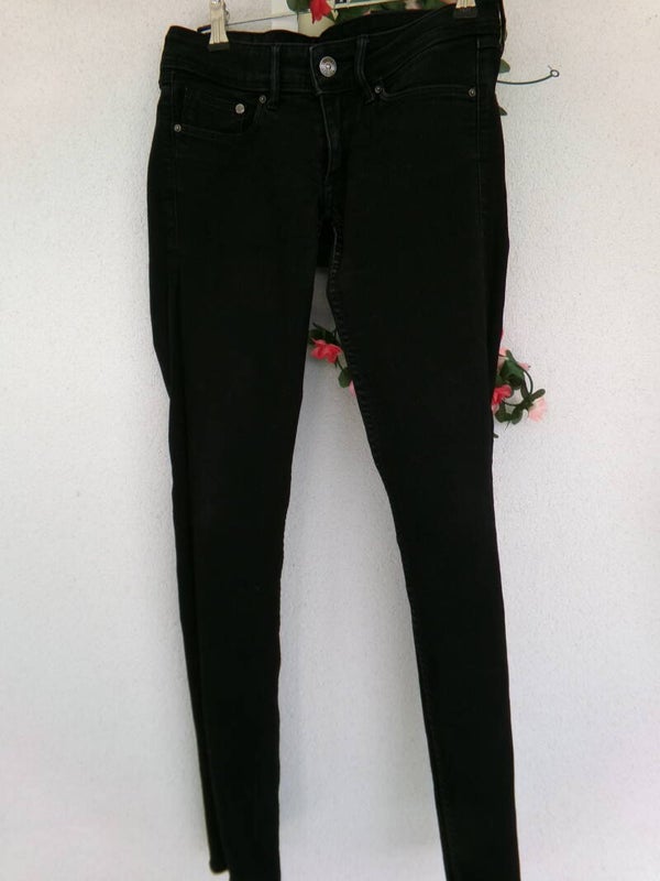 JEAN SUPER Noir SKINNY-HIGHT WAIST JEGGINS Taille 36 DENIM H&M