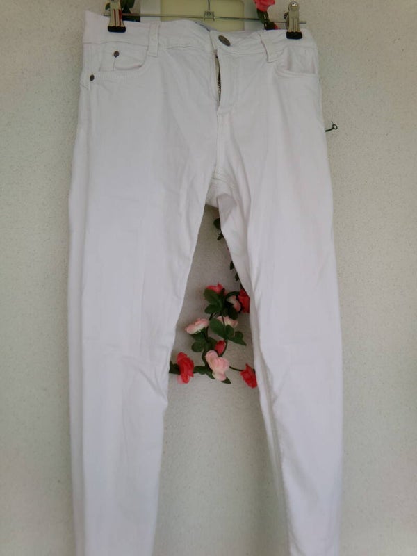 JEAN YOUR PUSH UP BERSHKA Blanc Taille 34