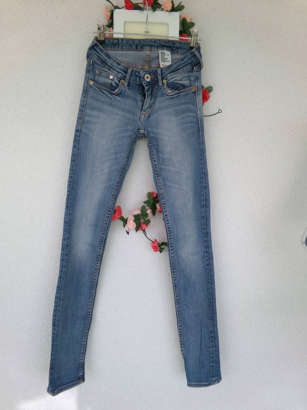 JEAN SUPER SKINNY SUPER LOW WAIST DENIM H&M Taille 34