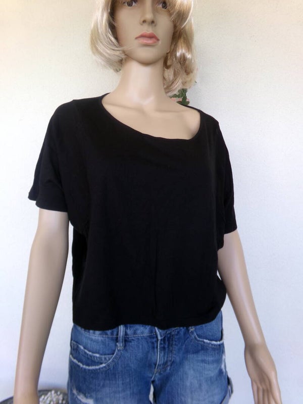 Tee shirt court noir ZARA Taille 36/38