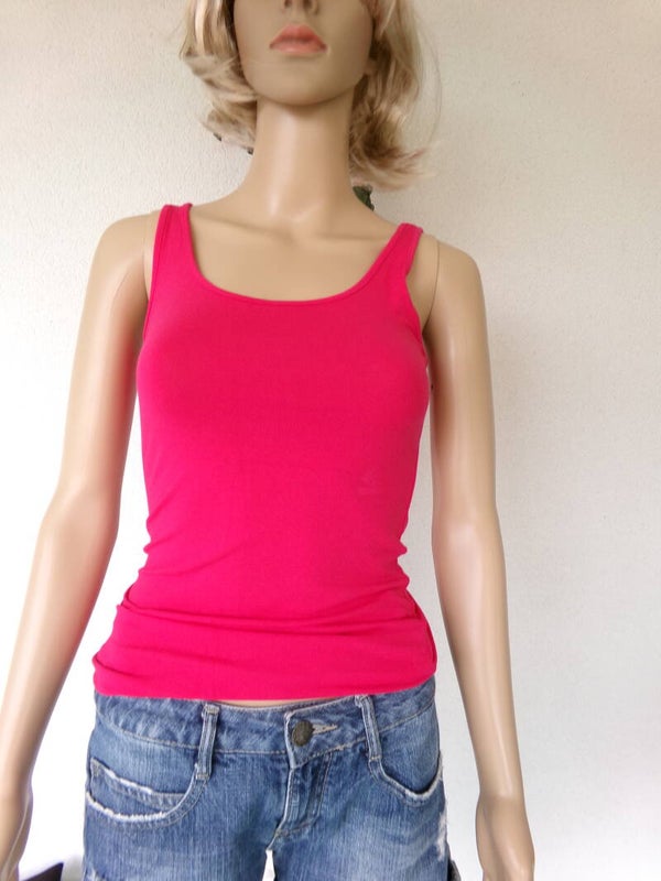 Haut sans manche élasthane Rose H&M Taille 34/36