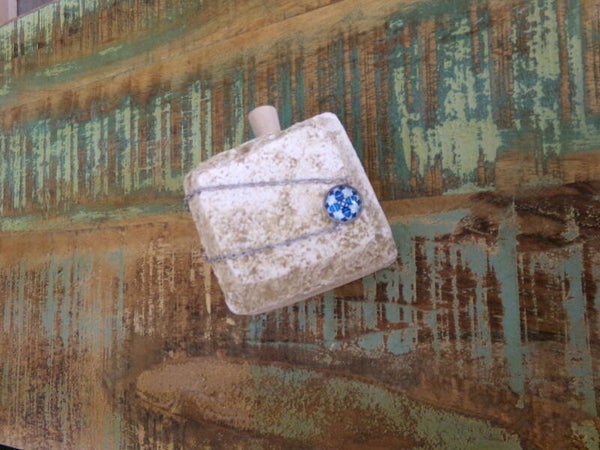 Bracelet avec motif ton bleu Taille 17 cm UNIK Fait main