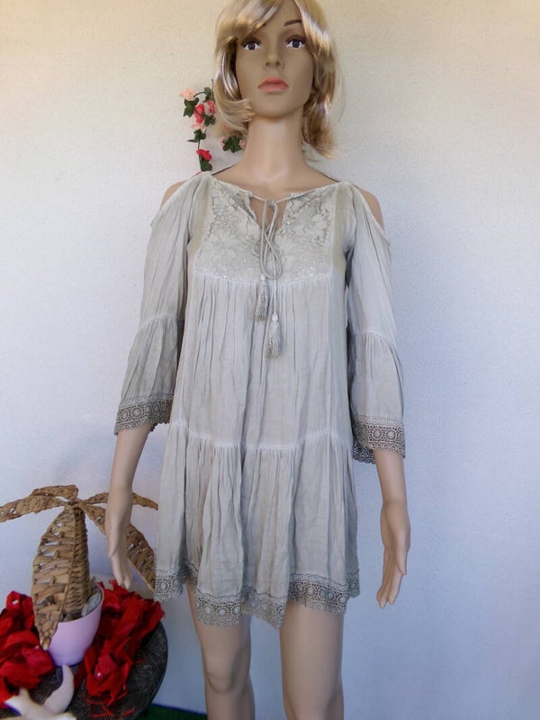 Robe style Bohème évasée Légère Taille Unique Marque CLOOTHES