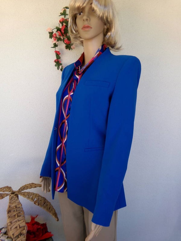 Veste ZARA Bleu Roi Stylée couleur magnifique Taille S NEUF