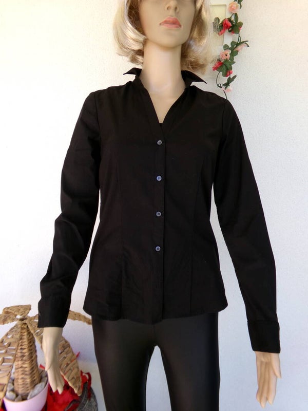 Chemise noir très jolie H&M très belle coupe Taille 36