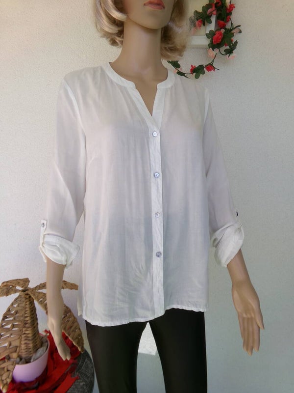 Chemise fine et fluide blanc Taille 40 Marque STREET ONE