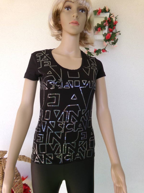 Haut Tee Shirt CALVIN KLEIN 2 couleurs Brillance ultime Taille S TOUT EST EN STOCK