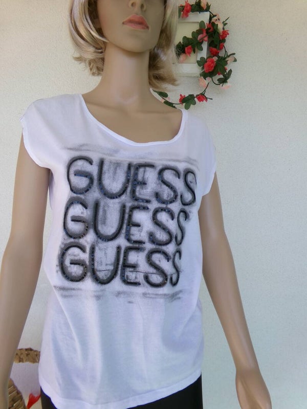 Haut GUESS Blanc Taille /3638 Tout est en stock