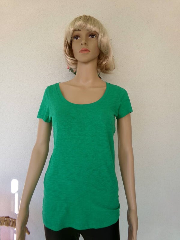 Tee shirt vert Col rond petites manches H&M Taille S/M