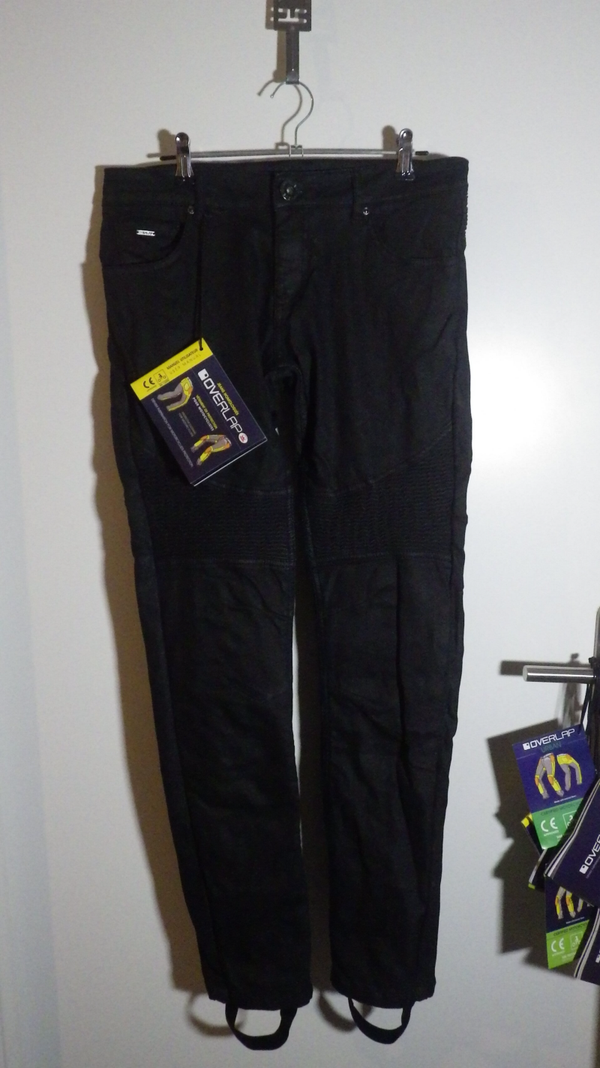 PANTALON MOTO OVERLAP IMOLA BLACK T 28 NEUF HOMME NEUF