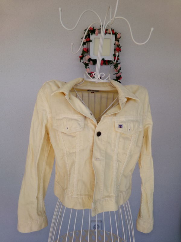Veste jaune paille velours Côtelé REDWOOD Taille L