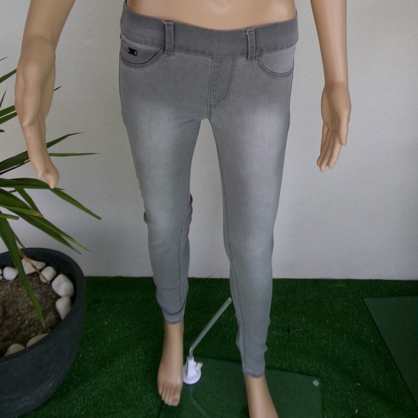 JEAN extensible DENIM Gris clair sans fermeture STRADIVARIUS Taille 34