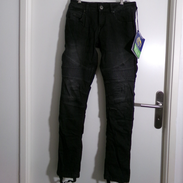 PANTAL0N MOTO OVERLAP IMOLA BLACK WASHED HOMME TAILLE 38 NEUF