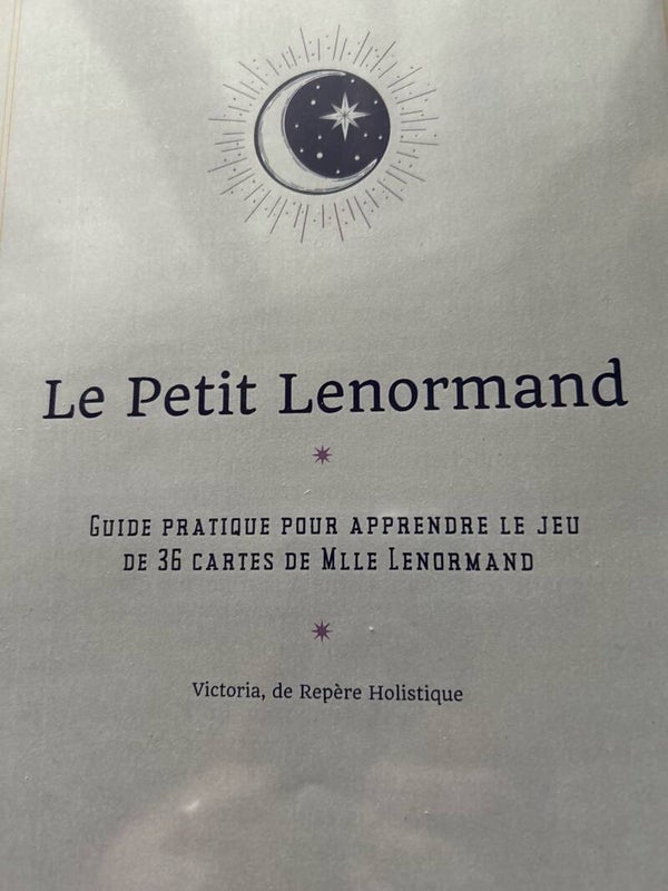 Guide Pratique pour apprendre le jeu de 36 Cartes de Mlle Lenormand NEUF
