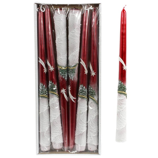 1970 - Lot de 12 bougies décoratives de Noël