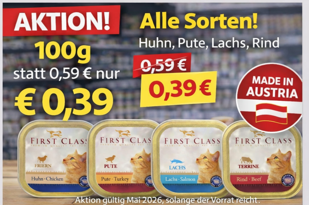 "First Class Cat Nassfutter"